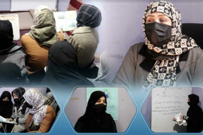 آموزش دختران بالاتر از صنف ششم، در خانه یک معلم زن به صورت رایگان