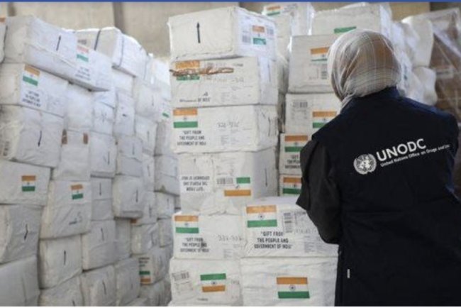 هند ۲۲ تن مواد غذایی به افغانستان کمک بشردوستانه کرده است